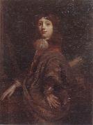 unknow artist Portrait of a young boy three-quarter length,wearing a  red jacket and an ochre mantle oil painting artist